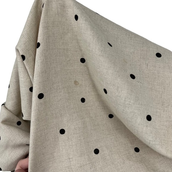 Vintage 90’s Requirements Maxi Dress Linen Blend Polka Dot Small - Picture 8 of 10